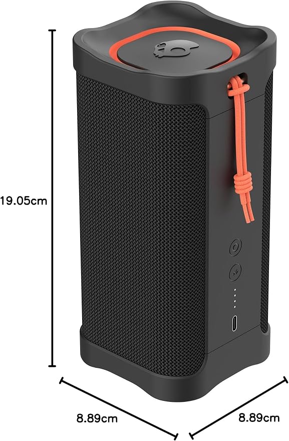Enceinte Bluetooth Skullcandy Terrain XL - Noire - IPX7 - 8,89 × 8,89 × 19,05 cm