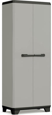 Keter Planet High Cupboard Multipurpose - 3 étagères - 68x39x173cm - Gris/Noir - Plastique recyclé