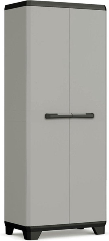 Keter Planet High Cupboard Multipurpose - 3 étagères - 68x39x173cm - Gris/Noir - Plastique recyclé