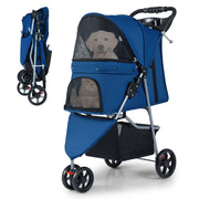 Chariot pliable pour animaux de compagnie Coast - pare-soleil réglable - revêtement lavable - couleur sombre