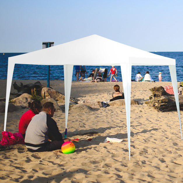 Coast Tente de jardin - parois latérales et fenêtres amovibles - 3 x 3 x 2,56 m - 10 kg - blanc