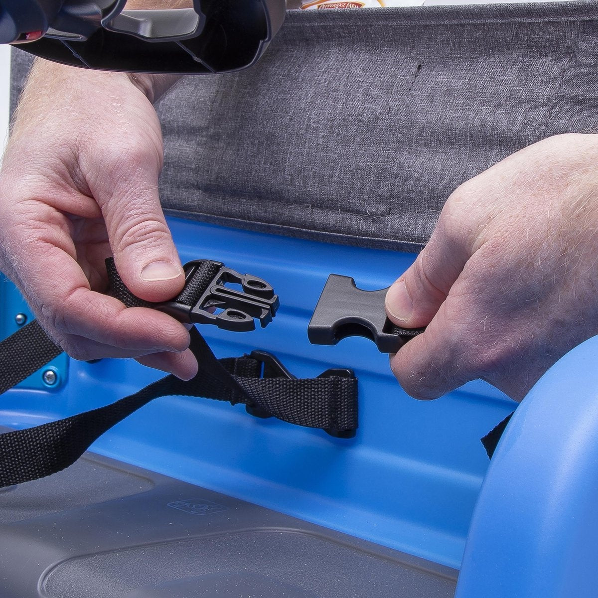 Step2 walking car Side-By-Side Push Around SUV in Blue - Voiture à pousser pour 2 enfants - Auvent pour l'ombre - Voiture à pousser avec barre de poussée et auvent - Pour les enfants à partir de 2 ans