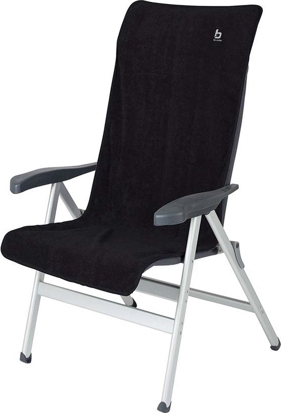 Bo-Camp - Housse de chaise M - Universelle - Tissu éponge - Anthracite