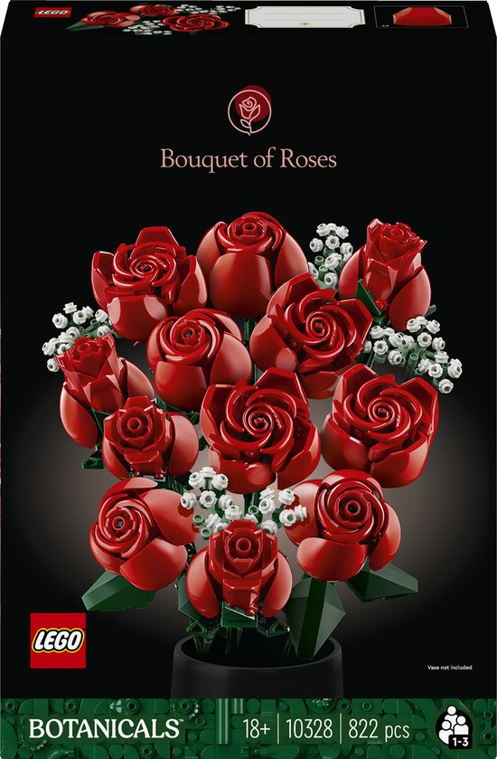 LEGO Botanicals : Bouquet de roses - Kit de construction décoratif de la collection Botanical 10328