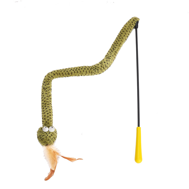 Cette canne à chat « serpent à cliquet »