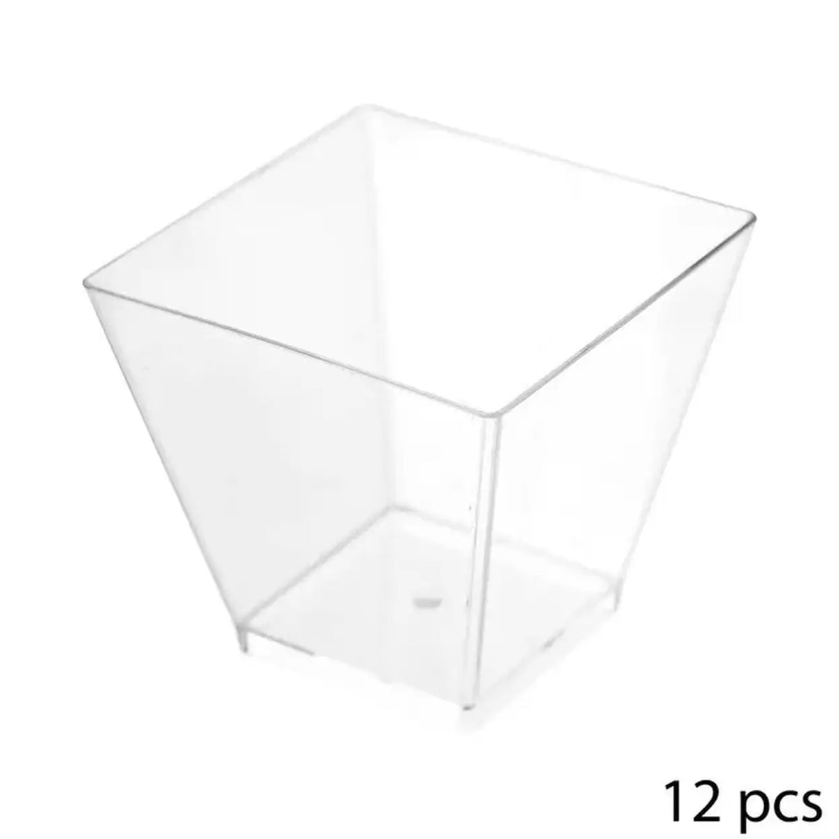 Verres à cocktail 5five - 12 pièces - Carrés - 6 cl - Transparents