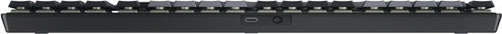 Clavier CHERRY KW 550 MX LP pour la maison/le bureau, USB + Bluetooth, QWERTY anglais américain, noir