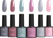 Moods Gellac 6-Piece Set - Vernis à ongles en gel - 8ML - Grey Nude Edition - Gellac - Nails - Gel Polish Starter Pack - Nude Colours