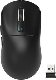 Souris gaming sans fil ATTACK SHARK - Filaire/2,4 GHz/BT 5.4 - Légère (49 g) - PAW3395 - 26 000 DPI - Noire