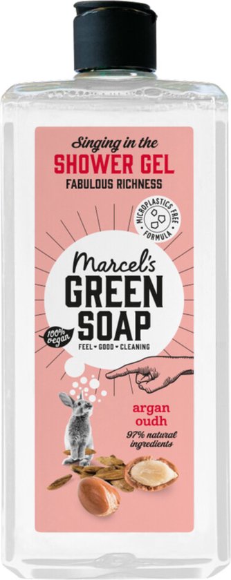 Gel douche Marcel's Green Soap à l'argan et à l'oud, 300 ml