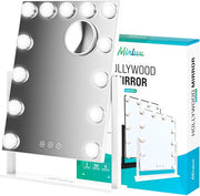 Mirlux Make Up Hollywood Mirror with Lighting (44x30cm) - Vision - Ampoule LED dimmable - 13 lampes - Blanc