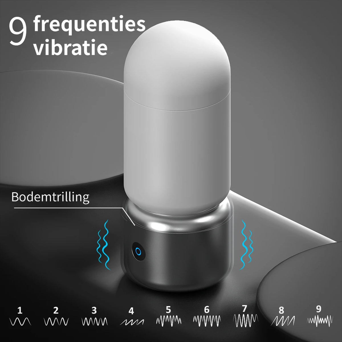 Moistor M006 : masseur pour homme avec 3 vitesses et 6 modes de vibration