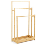Porte-serviettes Coast - Bambou - En forme d'escalier - 45 x 22 x 86 cm - Naturel
