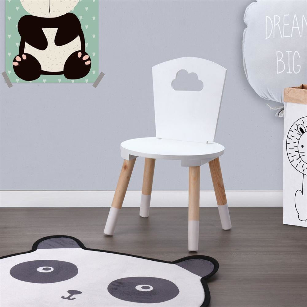 Chaise pour enfants - KidCollection - 32 x 32 x 50 cm - Blanc