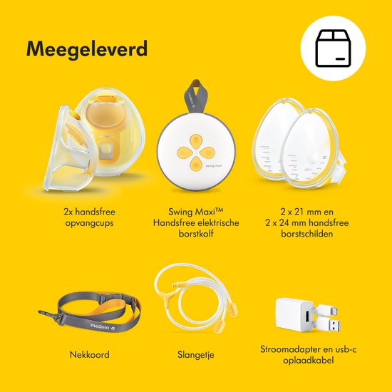 Medela Swing Maxi™ - Tire-lait mains libres - Tire-lait électrique double - Confortable et efficace