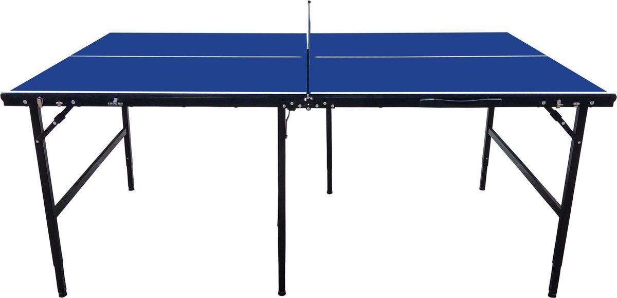Table de ping-pong Cougar Midi 1800 - Portable et pliable - 180 x 102 x 65/76 cm - Bleu