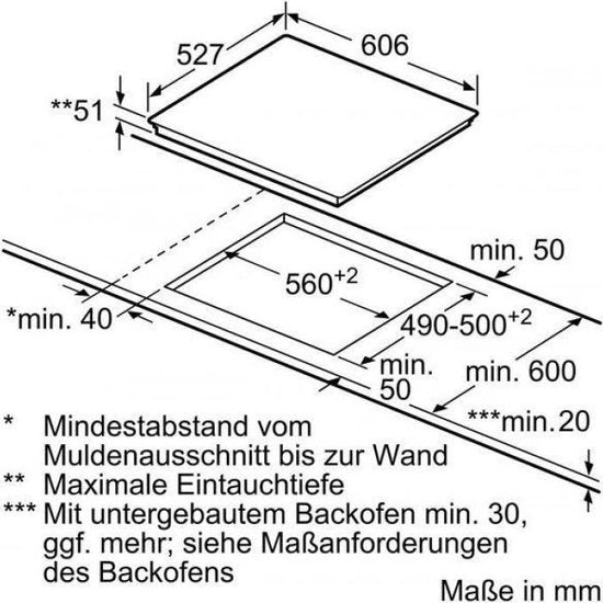 Plaque de cuisson à induction encastrable Bosch PXX675DC1E (2 phases) - 60 cm