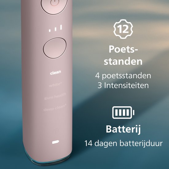 Philips Sonicare DiamondClean 9000 - Brosse à dents électrique - Rose/Blanc - Ombré - HX9911/84