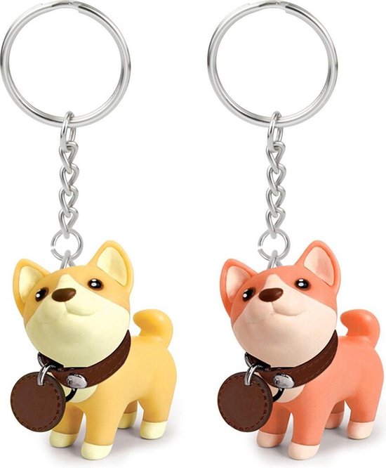 Porte-clés avec chaîne - 50 anneaux fendus pour porte-clés en acier inoxydable - Set d'anneaux fendus pour porte-clés - 25 mm - 50 pièces