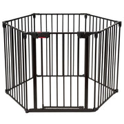 Coffre de sécurité pour bébé Coast - 6 panneaux - 120 x 102 x 74 cm - Noir