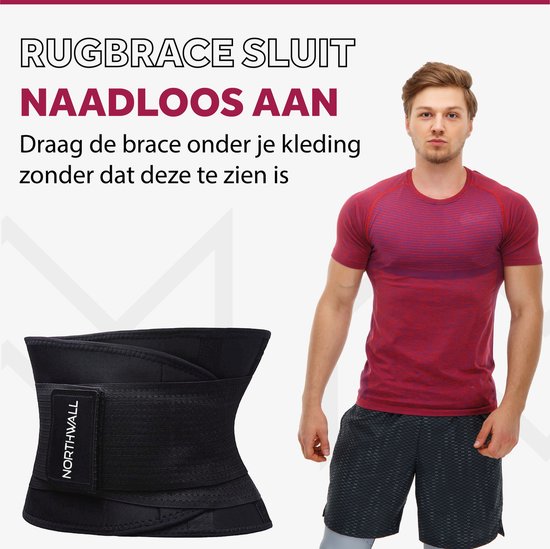 Correcteur de dos pour un soulagement immédiat de la douleur, un soutien et un confort du dos - Northwall - Correcteur de posture - Back Brace - Noir XL (Taille : 100 - 120 cm)