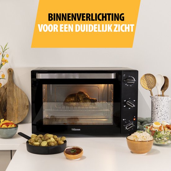 Tristar Four autoportant OV-3640 - Four de cuisson 2000W - 60L - 90 à 230⁰C - 5 réglages préprogrammés