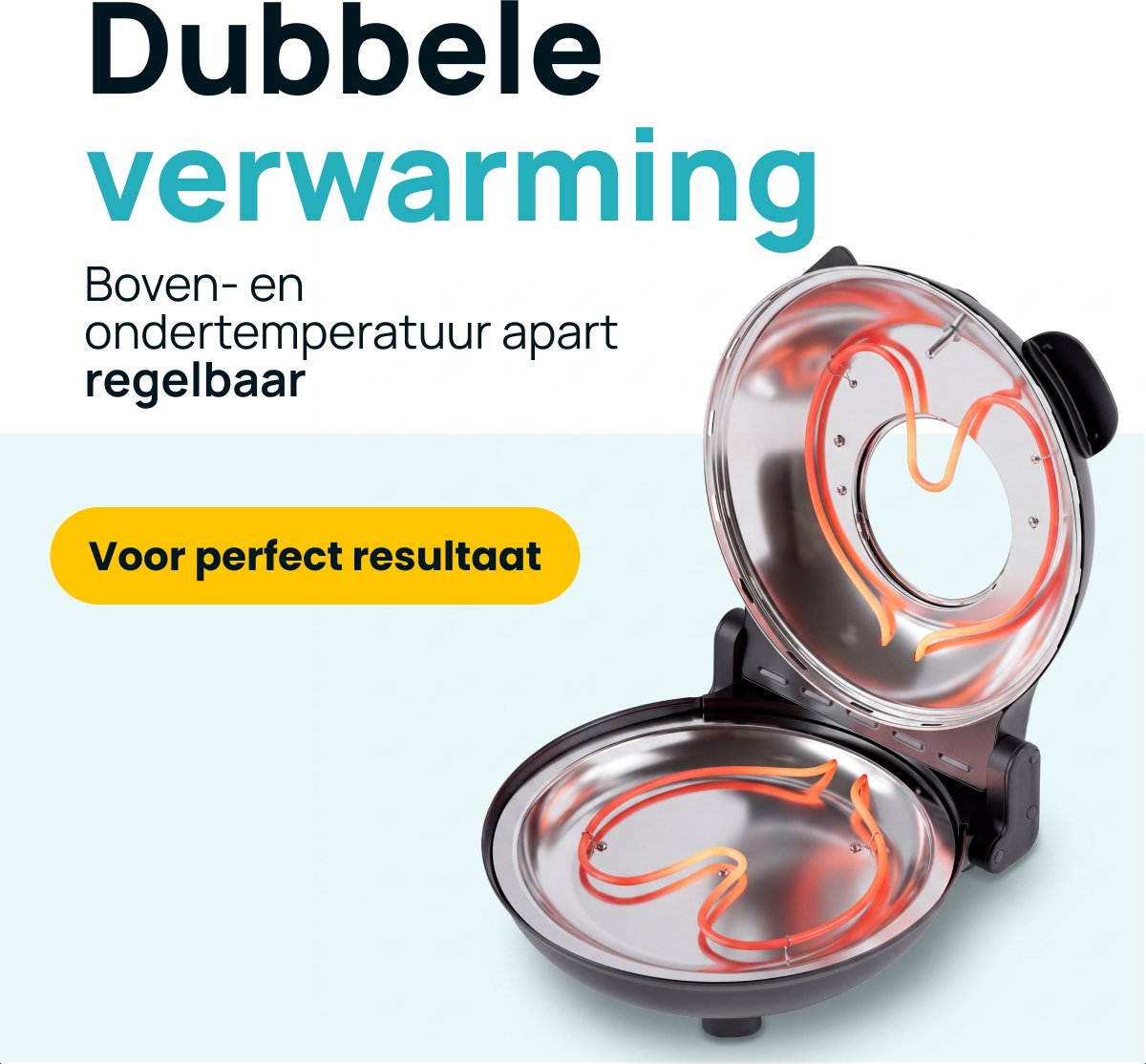Four à pizza électrique MOA - Jusqu'à 400 °C - Pierre à pizza de 30,5 cm - Chaleur supérieure et inférieure réglable - 2 pelles en bambou incluses - Noir