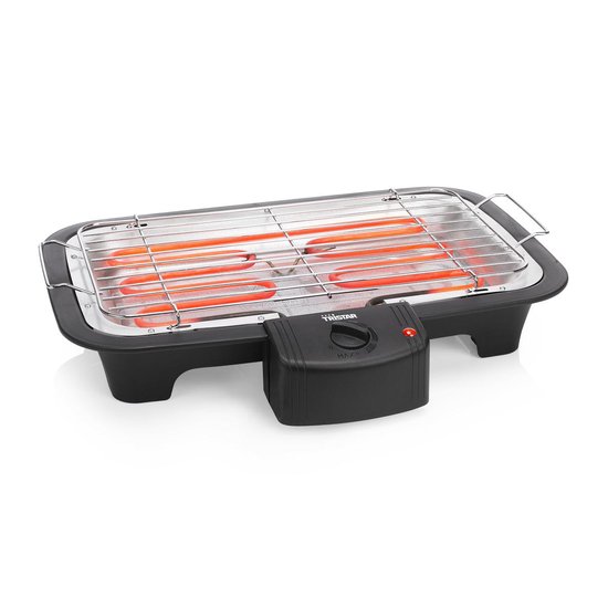 Barbecue électrique Tristar BQ-2883 avec support – Barbecue sur pied et de table – 2 000 W – Noir - Idéal pour le balcon ou le camping