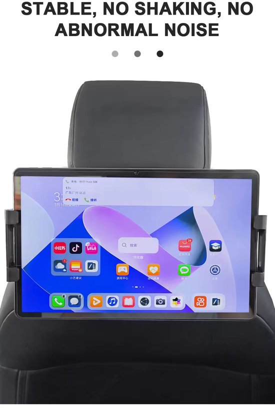 Support pour tablette Garpex® Luxe pour voiture - Appuie-tête - Rotation à 360 degrés - Compatible avec les tablettes, les téléphones et bien plus encore