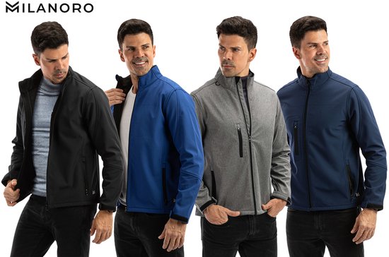 Milanoro - Vestes coupe-vent et imperméables - Veste sans capuche - Gris clair - XL
