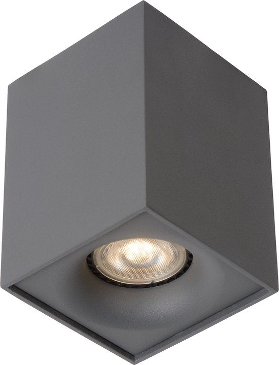 Lucide BENTOO-LED - Spot de plafond (lampe de plafond) - LED à intensité variable - GU10 - 1x5 W 3000 K - Gris