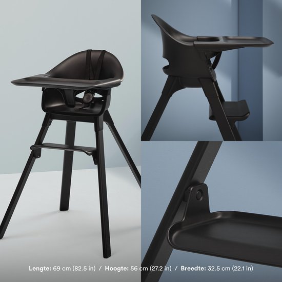Chaise haute Stokke® Clikk™ Midnight Black