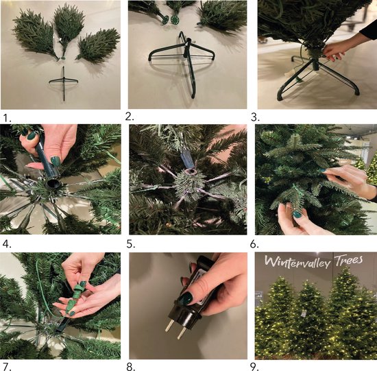 Wintervalley Trees - Arbre de Noël artificiel Joren - 240x128cm - Vert