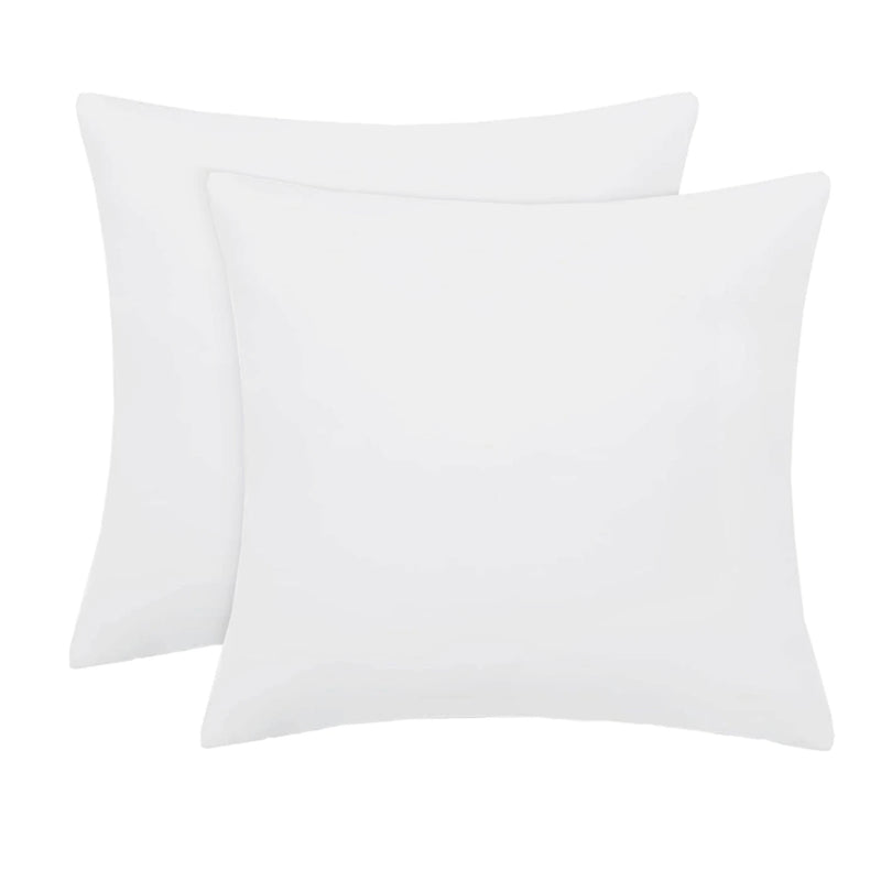 XLLX Basics Taies d'oreiller 65 x 65 cm - Lot de 2 - 100 % coton - Blanc