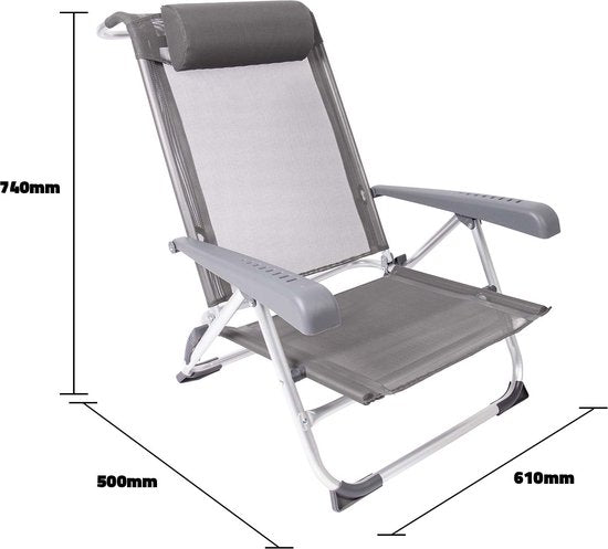 Bo-Camp - Chaise de plage - Saint-Tropez - Gris