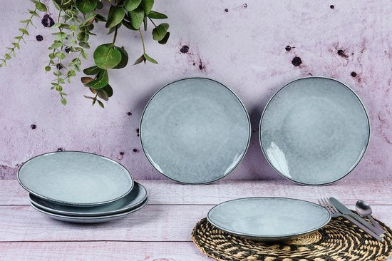 assiette CLOUD Ø21,5cm - 6 pièces - Gris orage