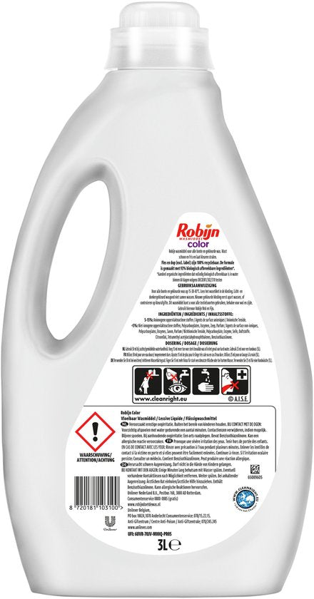 Robijn - Lessive liquide - Couleurs - 60 lavages