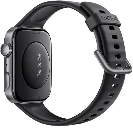 HUAWEI WATCH FIT 4 - Bracelet en fluorélastomère noir - Design ultra-fin | Modes sport avancés | Jusqu'à 10 jours d'autonomie | Compatible avec iOS et Android