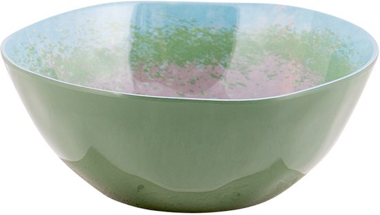 Bo-Camp - Vaisselle - Halo - Bleu/Vert - 12 pièces