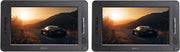 Lecteur DVD portable pour voiture - Denver - 25cm - 2 écrans - Support appui-tête - Noir