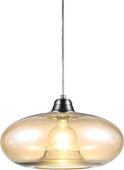 Globo - lampe suspendue - LILLE - ambre - verre - Ø 40cm - E27 - 30040123