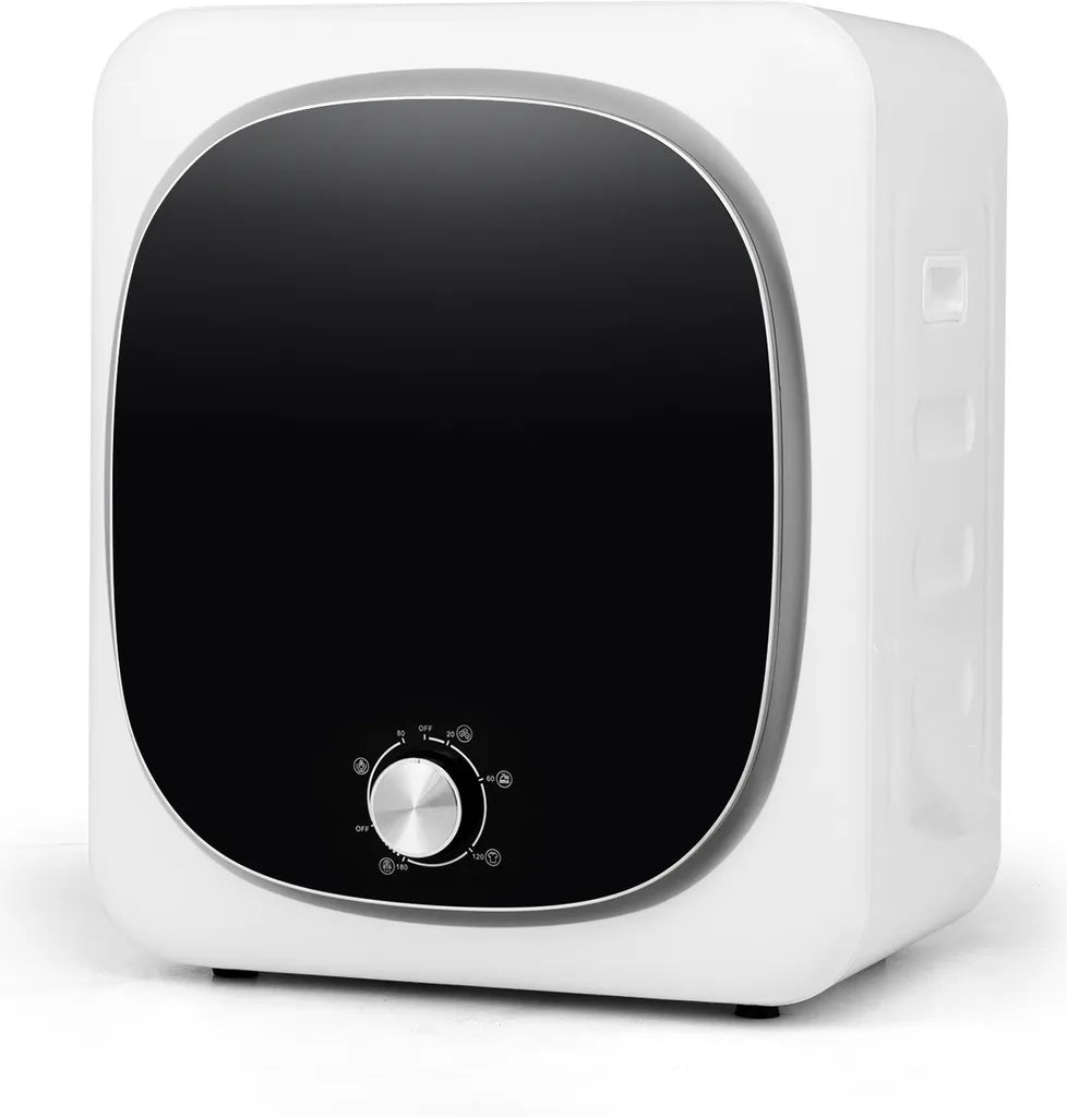 Mini Sèche-linge 800W, 5KG, 5 programmes, séchage jusqu'à 69°C, sortie d'air avec protection contre la surchauffe