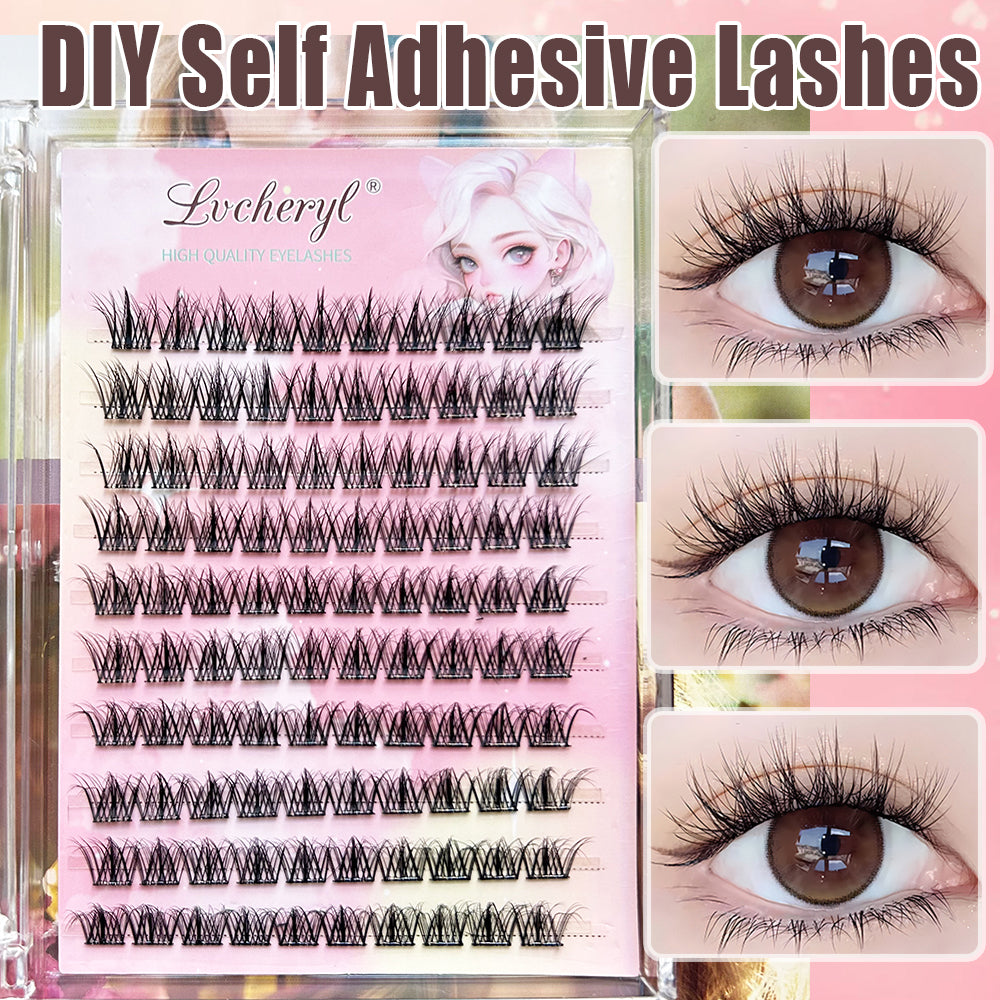 Coffret de cils Lvcheryl Premium - 10 rangées de cils autocollants