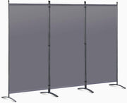 Angel Living Paravent - 3 Panneaux - 243 x 170 cm - Gris