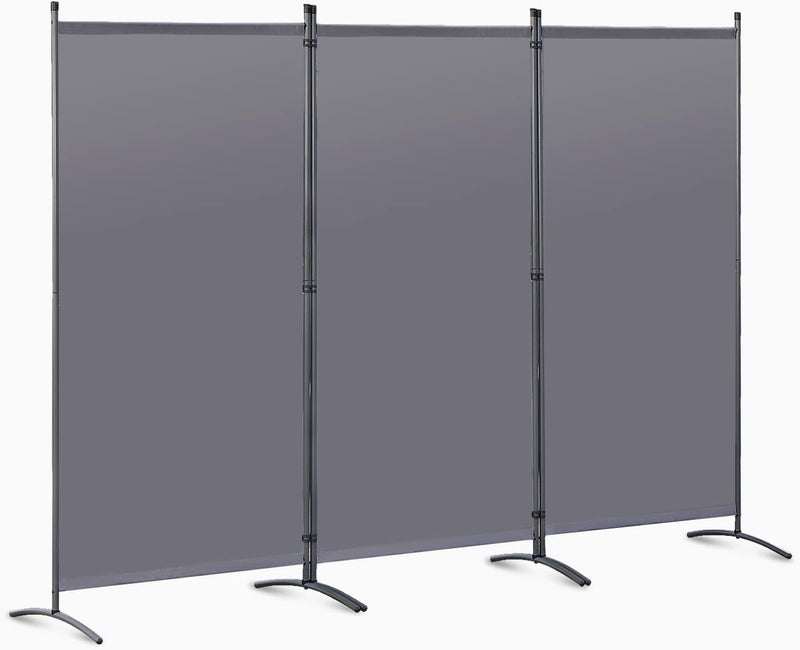 Angel Living Paravent - 3 Panneaux - 243 x 170 cm - Gris