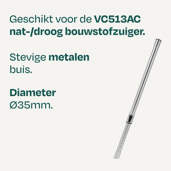 Tuyau d'aspiration télescopique VONROC - pour l'aspirateur de chantier VONROC VC513AC (humide/sec)