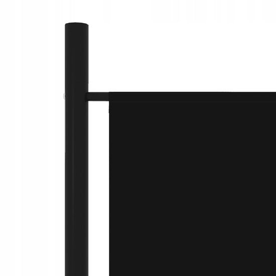 Paravent noir - 6 panneaux - 300 x 180 cm - Séparateur d'espace