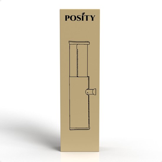 Posity Séparateur de tiroirs - ajustable et extensible - 4 pièces - Organisateur de tiroirs - 28-43.5 cm - Pour la cuisine, la chambre à coucher et les vêtements - Plastique - Blanc