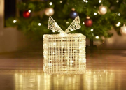 Boîte cadeaux lumineuse - Décoration de Noël - 40 LED - hauteur 20 cm