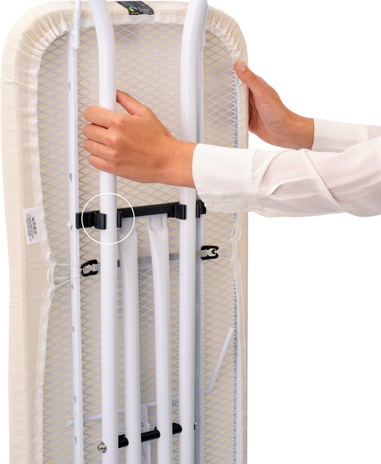 Table à repasser Brabantia Perfect Flow B - avec support pour générateur de vapeur - 124 x 38 cm - Fresh Breeze